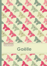 Le carnet de Gaëlle - Lignes, 96p, A5 - Papillons Vintage