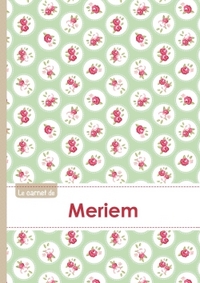 CARNET MERIEM LIGNES,96P,A5 ROSESTEATIME