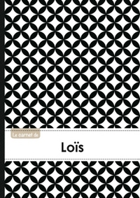 Le carnet de Loïs - Lignes, 96p, A5 - Ronds Noir et Blanc