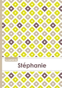 Le carnet de Stéphanie - Lignes, 96p, A5 - Carré Poussin Gris Taupe