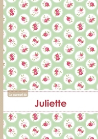 Le carnet de Juliette - Lignes, 96p, A5 - Roses Tea time