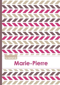 Le carnet de Marie-Pierre - Lignes, 96p, A5 - Motifs Violet Gris Taupe