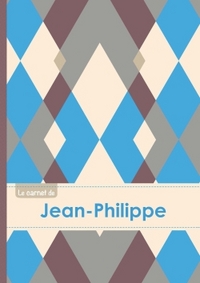 Le carnet de Jean-Philippe - Lignes, 96p, A5 - Jacquard Bleu Gris Taupe