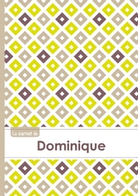 Le carnet de Dominique - Lignes, 96p, A5 - Carré Poussin Gris Taupe