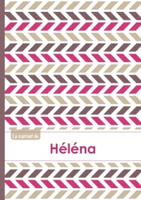 Le carnet de Héléna - Lignes, 96p, A5 - Motifs Violet Gris Taupe