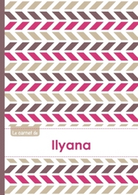 Le carnet d'Ilyana - Lignes, 96p, A5 - Motifs Violet Gris Taupe