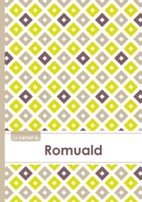Le carnet de Romuald - Lignes, 96p, A5 - Carré Poussin Gris Taupe