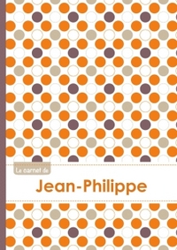 Le carnet de Jean-Philippe - Lignes, 96p, A5 - Ronds Orange Gris Violet