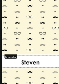 CARNET STEVEN LIGNES,96P,A5 MOUSTACHEHISPTER