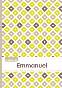 Le carnet d'Emmanuel - Lignes, 96p, A5 - Carré Poussin Gris Taupe