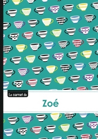 CARNET ZOE LIGNES,96P,A5 COFFEECUPS