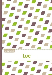 LE CARNET DE LUC - LIGNES, 96P, A5 - PETALES VERT TAUPE GRIS