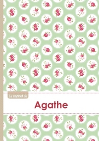 Le carnet d'Agathe - Lignes, 96p, A5 - Roses Tea time