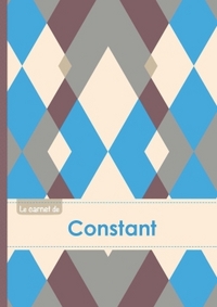 Le carnet de Constant - Lignes, 96p, A5 - Jacquard Bleu Gris Taupe