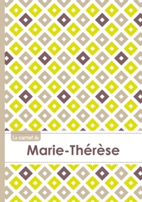 Le carnet de Marie-Thérèse - Lignes, 96p, A5 - Carré Poussin Gris Taupe