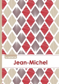 Le carnet de Jean-Michel - Lignes, 96p, A5 - Pétales Japonaises Violette Taupe Rouge