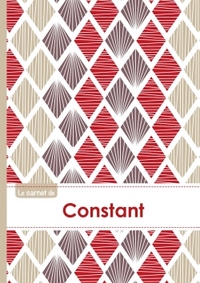 Le carnet de Constant - Lignes, 96p, A5 - Pétales Japonaises Violette Taupe Rouge