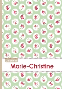 Le carnet de Marie-Christine - Lignes, 96p, A5 - Roses Tea time