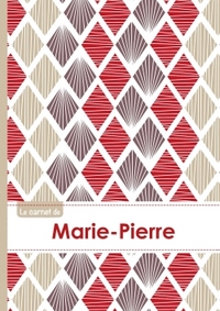 Le carnet de Marie-Pierre - Lignes, 96p, A5 - Pétales Japonaises Violette Taupe Rouge