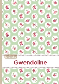 Le carnet de Gwendoline - Lignes, 96p, A5 - Roses Tea time