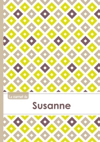 Le carnet de Susanne - Lignes, 96p, A5 - Carré Poussin Gris Taupe