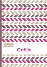 Le carnet de Gaëlle - Lignes, 96p, A5 - Motifs Violet Gris Taupe