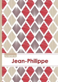 Le carnet de Jean-Philippe - Lignes, 96p, A5 - Pétales Japonaises Violette Taupe Rouge