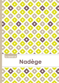 Le carnet de Nadège - Lignes, 96p, A5 - Carré Poussin Gris Taupe