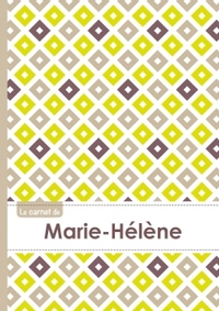 Le carnet de Marie-Hélène - Lignes, 96p, A5 - Carré Poussin Gris Taupe