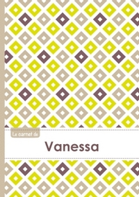 Le carnet de Vanessa - Lignes, 96p, A5 - Carré Poussin Gris Taupe