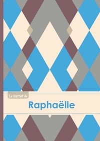 Le carnet de Raphaëlle - Lignes, 96p, A5 - Jacquard Bleu Gris Taupe