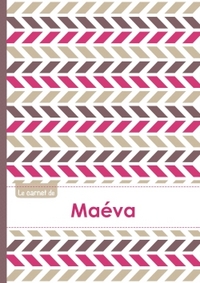 Le carnet de Maéva - Lignes, 96p, A5 - Motifs Violet Gris Taupe