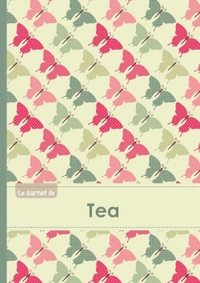 CARNET TEA LIGNES,96P,A5 PAPILLONSVINTAGE