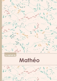 CARNET MATHEO LIGNES,96P,A5 POISSONS
