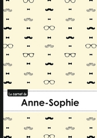 Le carnet d'Anne-Sophie - Lignes, 96p, A5 - Moustache Hispter