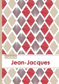 Le carnet de Jean-Jacques - Lignes, 96p, A5 - Pétales Japonaises Violette Taupe Rouge