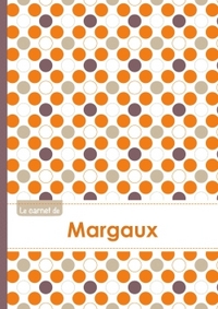 Le carnet de Margaux - Lignes, 96p, A5 - Ronds Orange Gris Violet