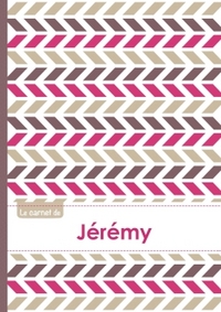 Le carnet de Jérémy - Lignes, 96p, A5 - Motifs Violet Gris Taupe