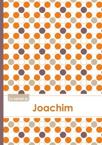 Le carnet de Joachim - Lignes, 96p, A5 - Ronds Orange Gris Violet