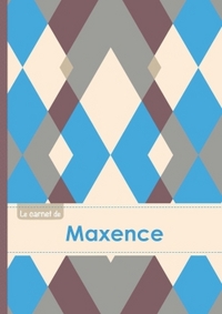 Le carnet de Maxence - Lignes, 96p, A5 - Jacquard Bleu Gris Taupe