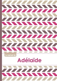 Le carnet d'Adélaïde - Lignes, 96p, A5 - Motifs Violet Gris Taupe