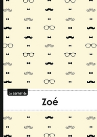 CARNET ZOE LIGNES,96P,A5 MOUSTACHEHISPTER