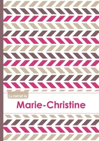 Le carnet de Marie-Christine - Lignes, 96p, A5 - Motifs Violet Gris Taupe