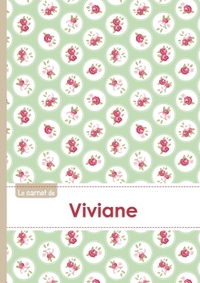 CARNET VIVIANE LIGNES,96P,A5 ROSESTEATIME