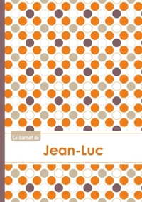 Le carnet de Jean-Luc - Lignes, 96p, A5 - Ronds Orange Gris Violet