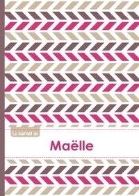 Le carnet de Maëlle - Lignes, 96p, A5 - Motifs Violet Gris Taupe