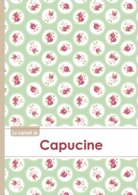 Le carnet de Capucine - Lignes, 96p, A5 - Roses Tea time