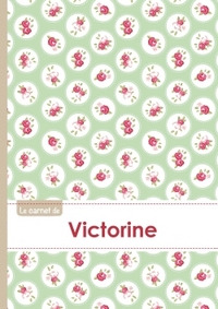 CARNET VICTORINE LIGNES,96P,A5 ROSESTEATIME