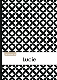 Le carnet de Lucie - Lignes, 96p, A5 - Ronds Noir et Blanc