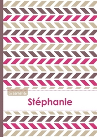 Le carnet de Stéphanie - Lignes, 96p, A5 - Motifs Violet Gris Taupe
